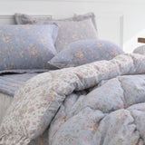 Aurora Semi-Micro Quilt | Korean-Made | Floral Design | All-Season Comfort | One-Piece Construction | Soft and Durable | Easy to Wash