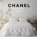 Chanel Pattern Bedding | 100% Modal Fabric | 60-Count High-Density Cotton | Reversible Luxury Quilt | Soft and Breathable Bedding