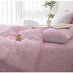 Tulip Modal 100% Quilt / 100% Modal Fabric Quilt / Tulip Floral Bedding / Soft Lightweight Comforter / Breathable Summer Blanket / Luxury Modern Quilt
