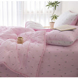 Tulip Modal 100% Quilt / 100% Modal Fabric Quilt / Tulip Floral Bedding / Soft Lightweight Comforter / Breathable Summer Blanket / Luxury Modern Quilt