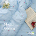 Tulip Modal 100% Quilt / 100% Modal Fabric Quilt / Tulip Floral Bedding / Soft Lightweight Comforter / Breathable Summer Blanket / Luxury Modern Quilt