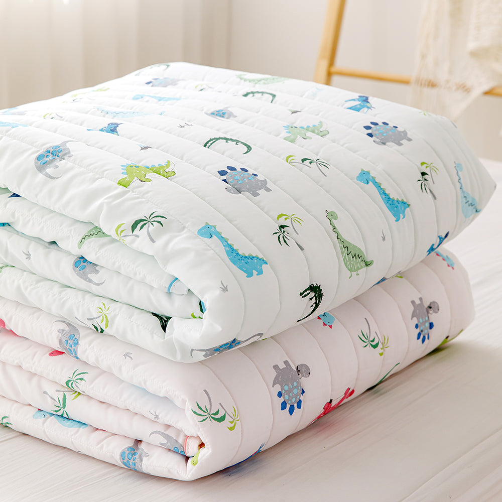 Jurassic Dreams 100% Modal Quilt | soft & breathable | 100% modal fabric | lightweight comforter | cozy all-season quilt | premium kids bedding