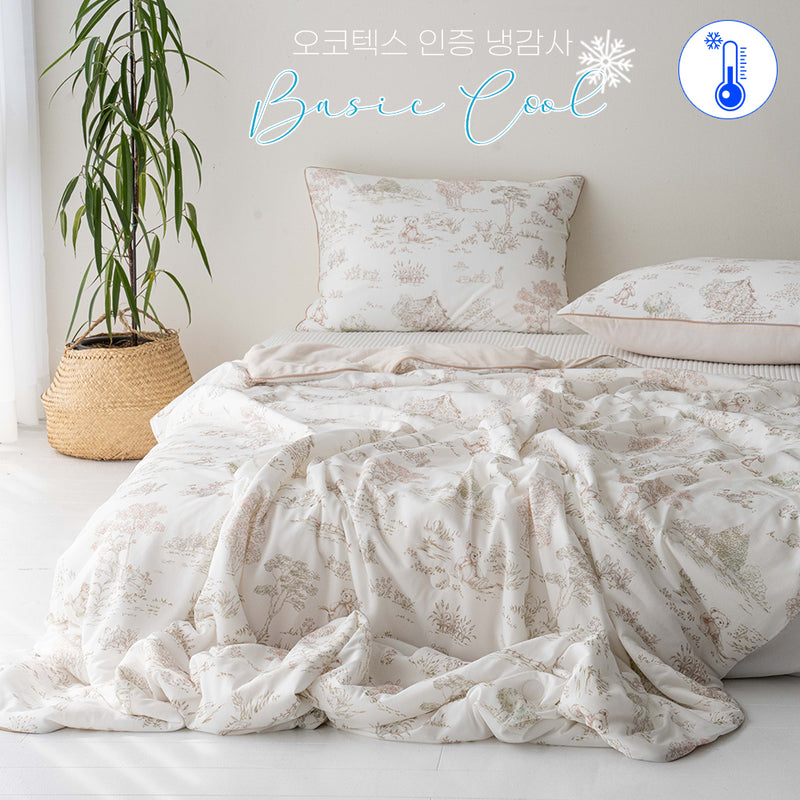 Basic Cooling Quilt / Basic Cooling Quilt / Breathable Summer Blanket / Lightweight Comforter / Soft Cooling Bedding / Oeko-Tex Certified Quilt