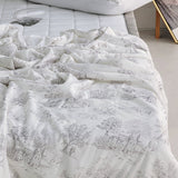 Scenery Cooling Summer Quilt / Landscape Cooling Blanket / Summer Lightweight Blanket / Cool Touch Throw Blanket / Breathable Summer Bedding / Scenery Cooling Cover