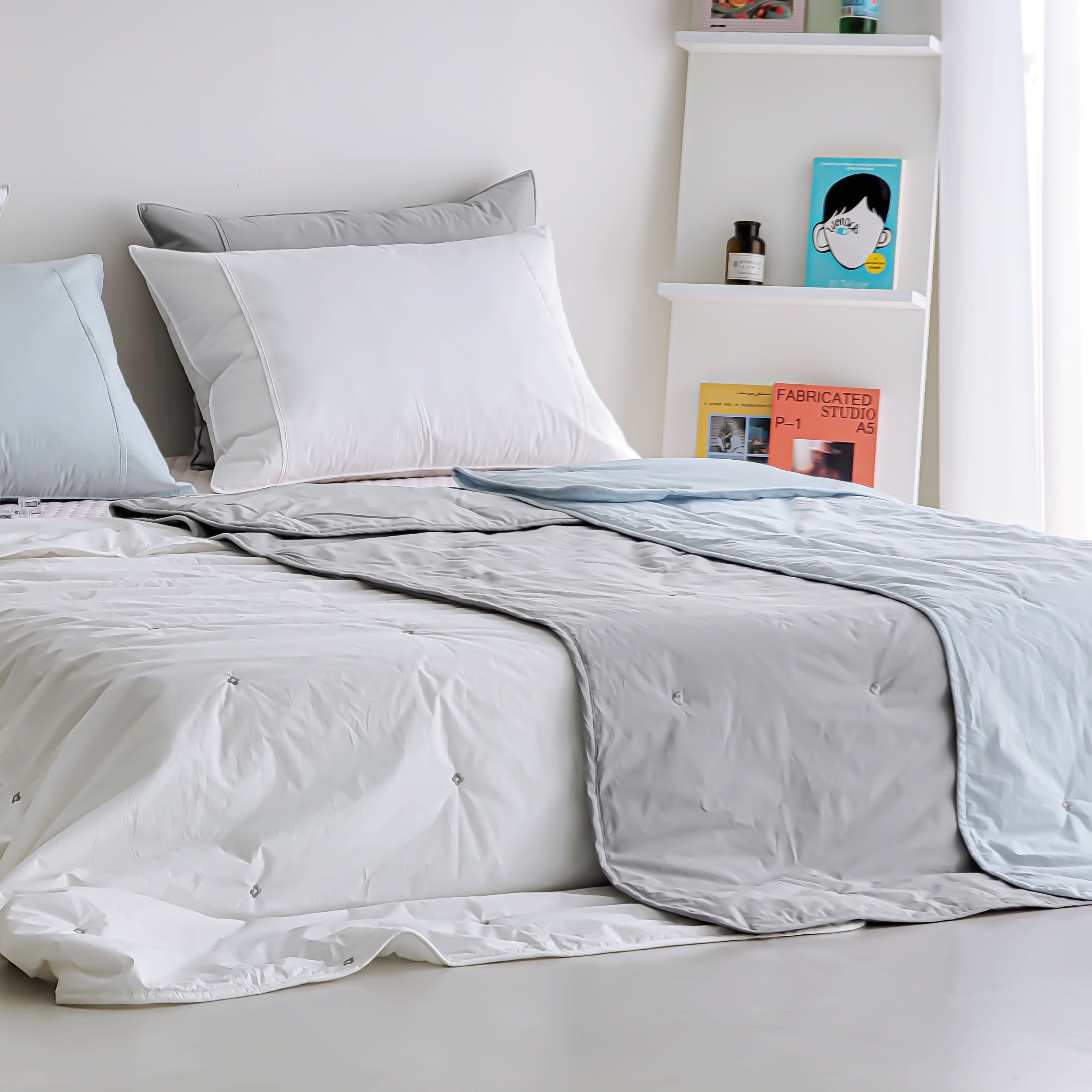 Bass High-Density Cooling  Quilt / Bass High-Density Cooling Blanket / Cool-Touch Summer Quilt / Breathable Cooling Bedding / Premium High-Density Fabric Blanket / Lightweight Summer Cooling Quilt