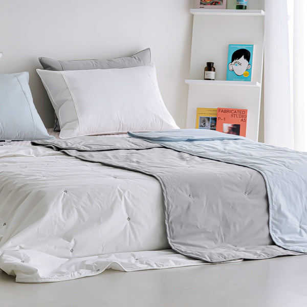 Bass High-Density Cooling  Quilt / Bass High-Density Cooling Blanket / Cool-Touch Summer Quilt / Breathable Cooling Bedding / Premium High-Density Fabric Blanket / Lightweight Summer Cooling Quilt