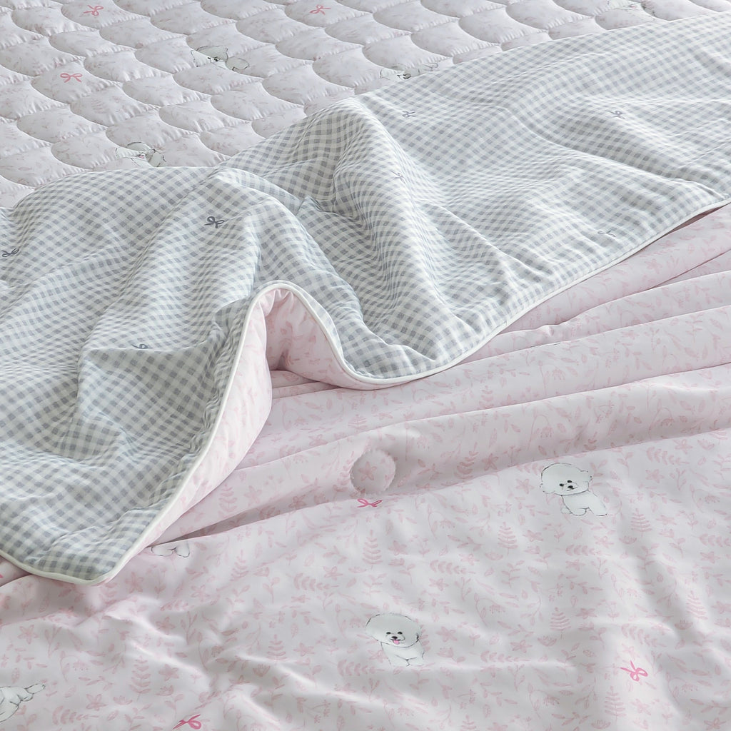 Love Cooling Summer Quilt / Love Cooling Summer Quilt / Cool-Touch Bedding / Lightweight Summer Quilt / Breathable Cooling Blanket / Soft Comfortable Quilt