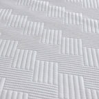 Yarn-Dyed Fitted Cooling Bed Pad / Huvis Cooling Fabric / Polyethylene Polyester Blend / Summer Cooling Material / Breathable Cooling Textile / Lightweight Cool Touch Fabric