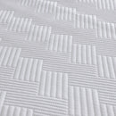 Yarn-Dyed Fitted Cooling Bed Pad / Huvis Cooling Fabric / Polyethylene Polyester Blend / Summer Cooling Material / Breathable Cooling Textile / Lightweight Cool Touch Fabric