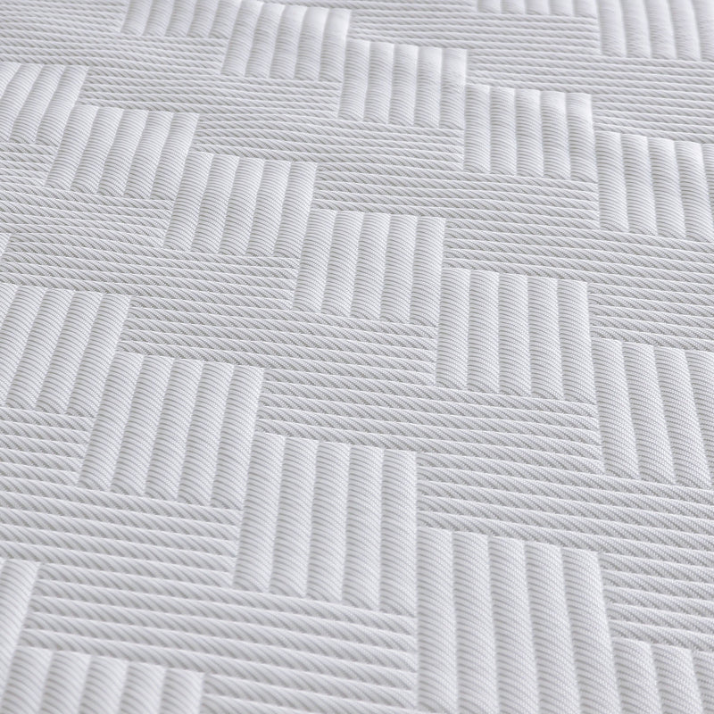 Yarn-Dyed Fitted Cooling Bed Pad / Huvis Cooling Fabric / Polyethylene Polyester Blend / Summer Cooling Material / Breathable Cooling Textile / Lightweight Cool Touch Fabric