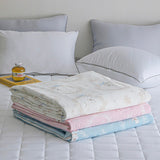 Ante Cooling Summer Quilt / Cooling Summer Blanket / Cute Bear Design Bedding / Cool-Touch Sleep Comforter / Temperature-Lowering Quilt / Adorable Bear Cooling Blanket