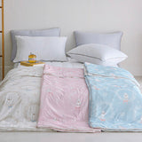 Ante Cooling Summer Quilt / Cooling Summer Blanket / Cute Bear Design Bedding / Cool-Touch Sleep Comforter / Temperature-Lowering Quilt / Adorable Bear Cooling Blanket