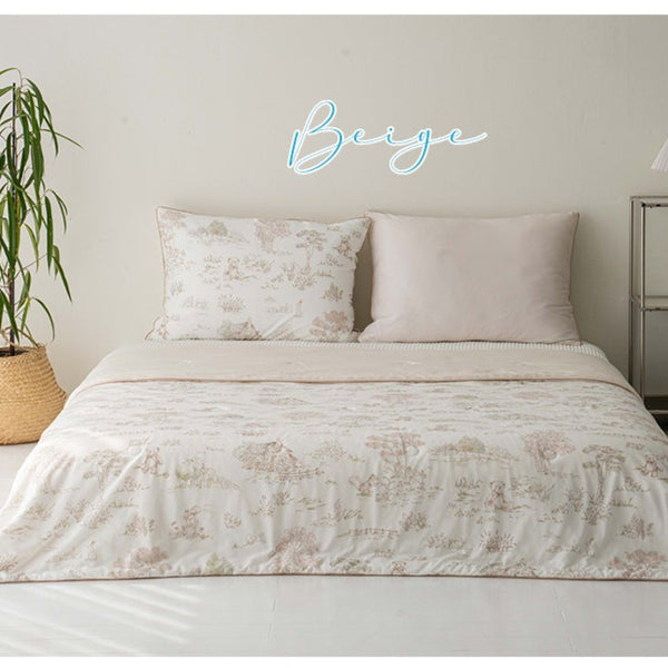 Basic Cooling Quilt / Basic Cooling Quilt / Breathable Summer Blanket / Lightweight Comforter / Soft Cooling Bedding / Oeko-Tex Certified Quilt