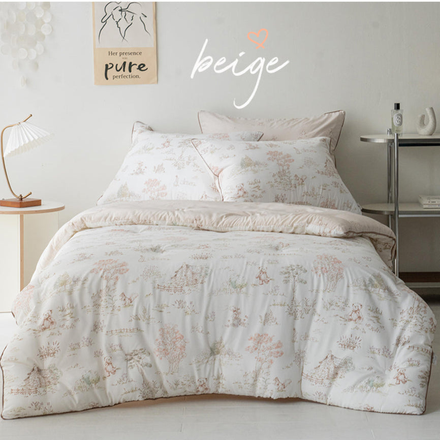 Basic Collagen Modal | Skin-Friendly Fabric | Soft Touch Bedding | Moisture-Retaining Textile | Hypoallergenic Modal Quilt