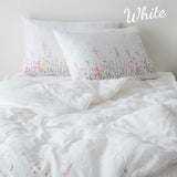 Wedding Quilt / Wedding Bedding Set / Floral Pattern Quilt / Romantic Bedroom Decor / Soft White Comforter / Elegant Bridal Gift