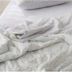 Flower Cooling Quilt /Flower Cooling Quilt / Floral Summer Blanket / Lightweight Cooling Comforter / Breathable Floral Bedding / Soft Cooling Quilt