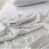 Flower Cooling Quilt /Flower Cooling Quilt / Floral Summer Blanket / Lightweight Cooling Comforter / Breathable Floral Bedding / Soft Cooling Quilt