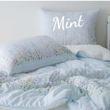 Wedding Quilt / Wedding Bedding Set / Floral Pattern Quilt / Romantic Bedroom Decor / Soft White Comforter / Elegant Bridal Gift