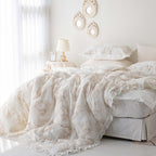 Chanel Pattern Bedding | 100% Modal Fabric | 60-Count High-Density Cotton | Reversible Luxury Quilt | Soft and Breathable Bedding