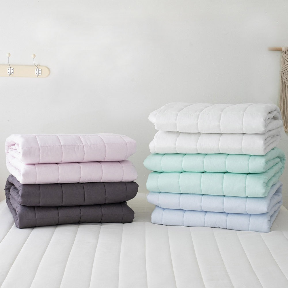 healing 60s mattress pad | pure cotton quilted pad | soft & breathable bedding | banded cotton mattress topper | all-season comfort pad