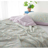 Flower Cooling Quilt /Flower Cooling Quilt / Floral Summer Blanket / Lightweight Cooling Comforter / Breathable Floral Bedding / Soft Cooling Quilt