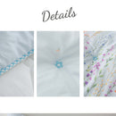 Wedding Quilt / Wedding Bedding Set / Floral Pattern Quilt / Romantic Bedroom Decor / Soft White Comforter / Elegant Bridal Gift