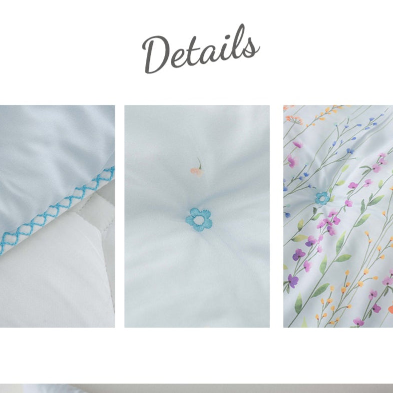 Wedding Quilt / Wedding Bedding Set / Floral Pattern Quilt / Romantic Bedroom Decor / Soft White Comforter / Elegant Bridal Gift