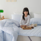 healing 60s mattress pad | pure cotton quilted pad | soft & breathable bedding | banded cotton mattress topper | all-season comfort pad