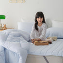 healing 60s mattress pad | pure cotton quilted pad | soft & breathable bedding | banded cotton mattress topper | all-season comfort pad