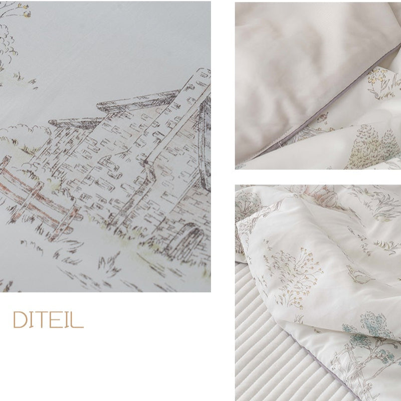 Basic Cooling Quilt / Basic Cooling Quilt / Breathable Summer Blanket / Lightweight Comforter / Soft Cooling Bedding / Oeko-Tex Certified Quilt