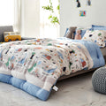 hello dino quilt | soft & cozy modal blanket | ultra-soft kids bedding | premium modal quilt | breathable & lightweight comforter