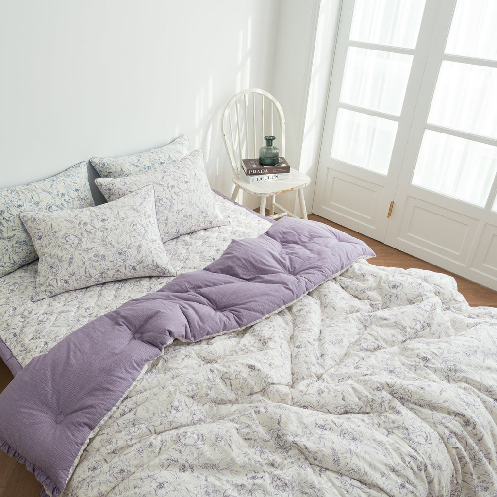 Glory Unbleached Cotton Quilt | 100% Natural Cotton | Corn Fiber Filling | Lightweight and Breathable | Made with Eco-Friendly Materials | Soft and Comfortable | Perfect for Year-Round Use