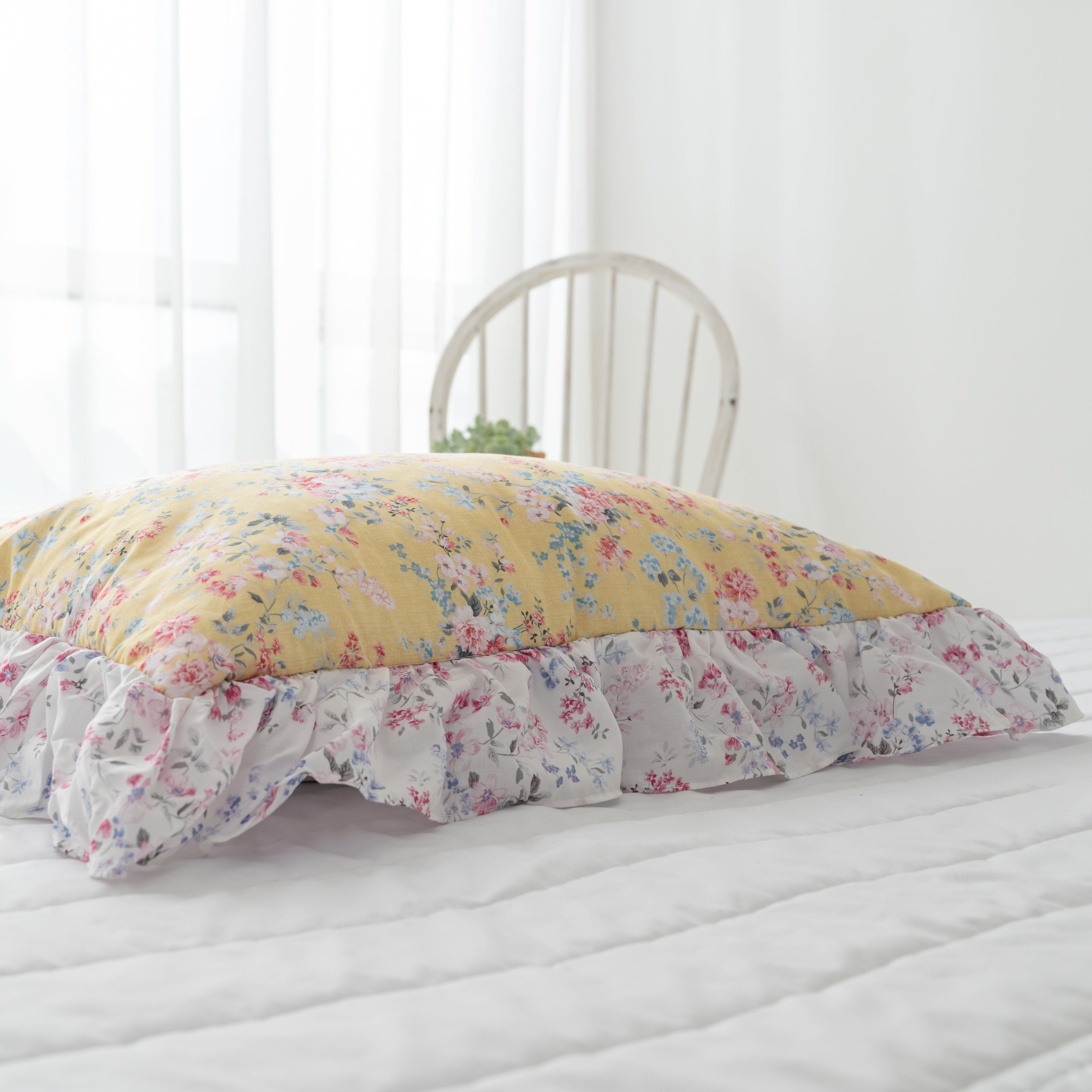 Roseville Modal Pillow Cover | 100% Natural Modal | Ultra-Soft and Smooth | Eco-Friendly Material | Elegant Floral Design | Perfect for Sensitive Skin | Breathable and Comfortable | Korean-Made