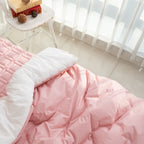 Natural Beauty  Blanket | 100% High-Density Cotton | Allergy Care | Soft Pastel Tones | All-Season Blanket | Hypoallergenic and Breathable | Korean-Made | Lightweight and Durable