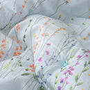 Wedding Quilt / Wedding Bedding Set / Floral Pattern Quilt / Romantic Bedroom Decor / Soft White Comforter / Elegant Bridal Gift