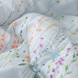 Wedding Quilt / Wedding Bedding Set / Floral Pattern Quilt / Romantic Bedroom Decor / Soft White Comforter / Elegant Bridal Gift