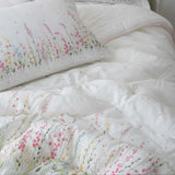 Wedding Quilt / Wedding Bedding Set / Floral Pattern Quilt / Romantic Bedroom Decor / Soft White Comforter / Elegant Bridal Gift