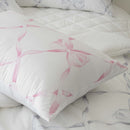 Marnie Spread Quilt / 100% Modal Fabric / Ribbon Pattern Design / Soft and Luxurious Touch / Allergy Care Bedding / Elegant Pastel Colors