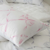 Marnie Spread Quilt / 100% Modal Fabric / Ribbon Pattern Design / Soft and Luxurious Touch / Allergy Care Bedding / Elegant Pastel Colors