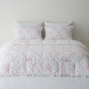 Marnie Spread Quilt / 100% Modal Fabric / Ribbon Pattern Design / Soft and Luxurious Touch / Allergy Care Bedding / Elegant Pastel Colors