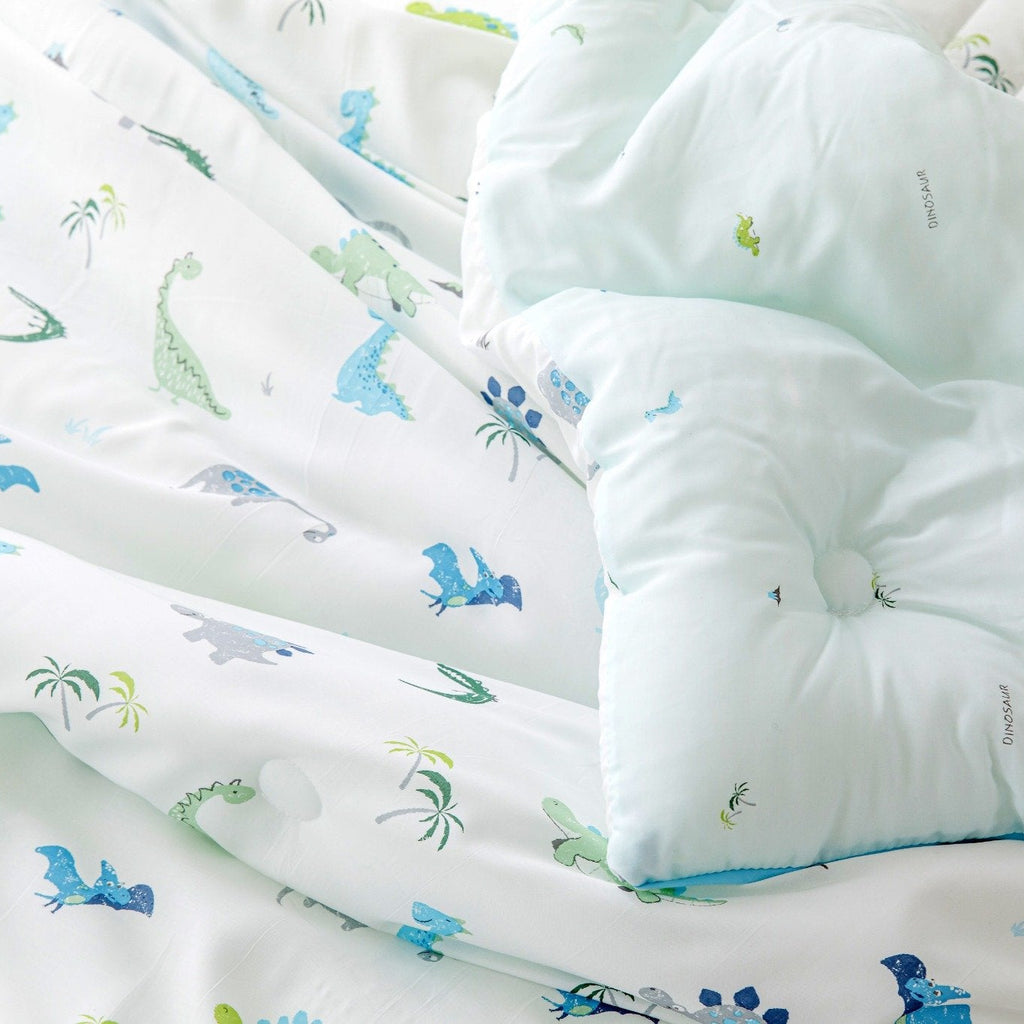 Jurassic Dreams 100% Modal Quilt | soft & breathable | 100% modal fabric | lightweight comforter | cozy all-season quilt | premium kids bedding