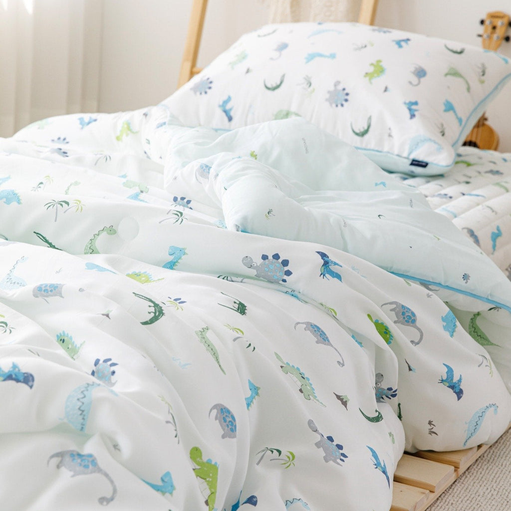 Jurassic Dreams 100% Modal Quilt | soft & breathable | 100% modal fabric | lightweight comforter | cozy all-season quilt | premium kids bedding