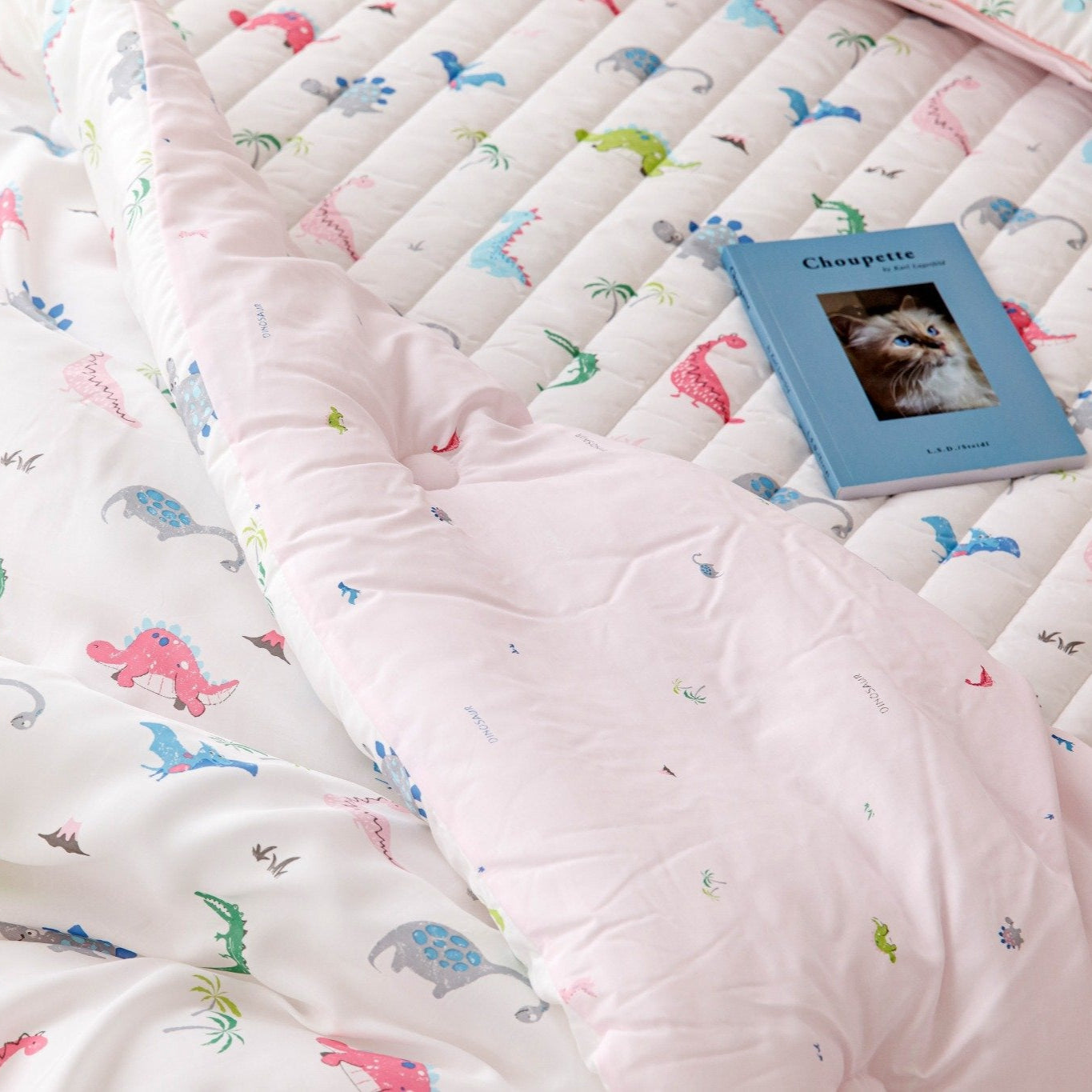Jurassic Dreams 100% Modal Quilt | soft & breathable | 100% modal fabric | lightweight comforter | cozy all-season quilt | premium kids bedding