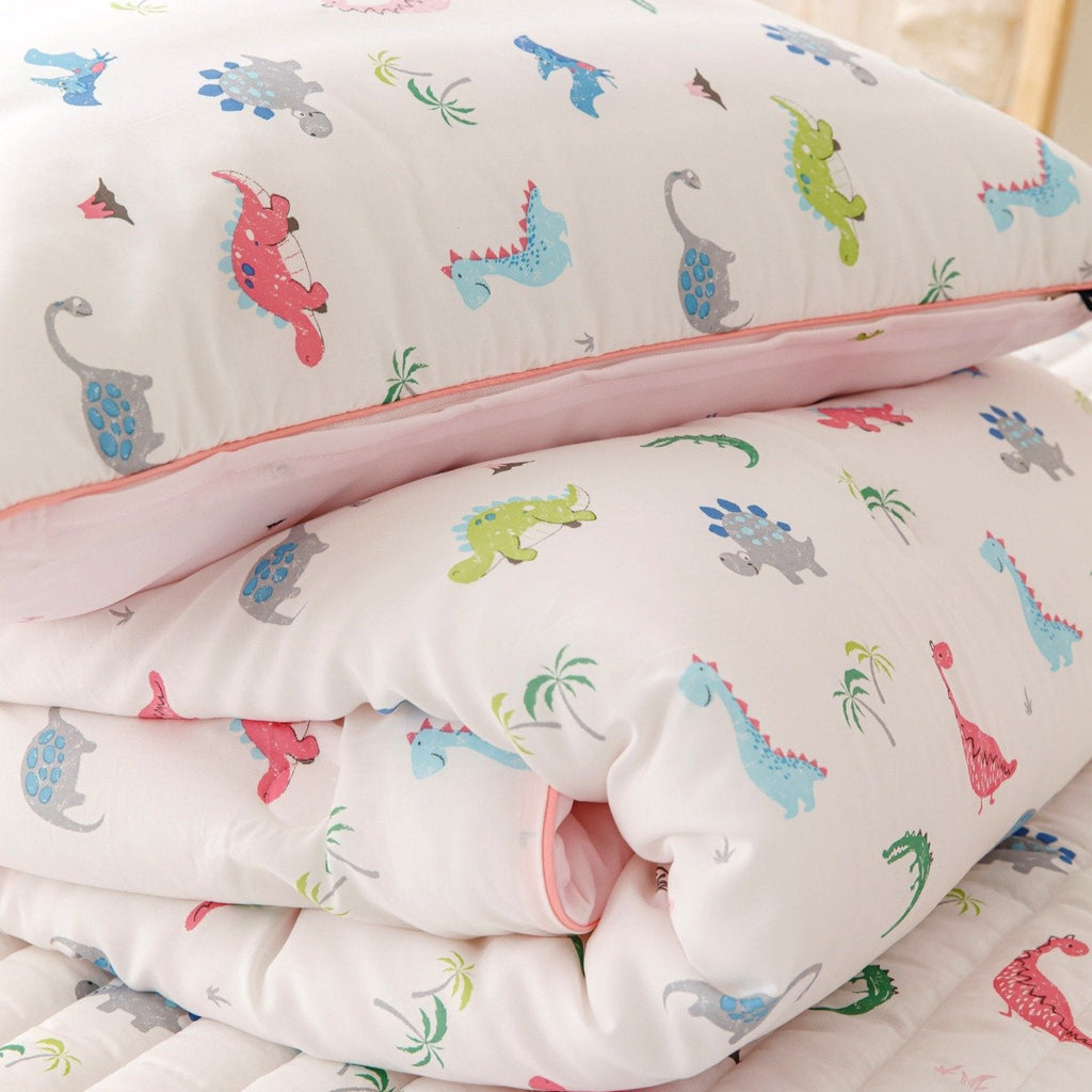Jurassic Dreams 100% Modal Quilt | soft & breathable | 100% modal fabric | lightweight comforter | cozy all-season quilt | premium kids bedding