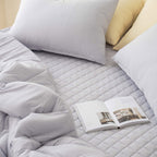 cloud allergy care Mattress pad | micro-washed mattress pad | hypoallergenic bedding | soft & breathable mattress topper | premium quilted bed pad