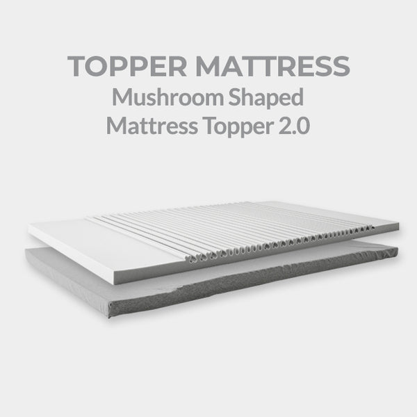 Mattress Topper - Mushroom Shaped / Comfortable Tossing&Turning