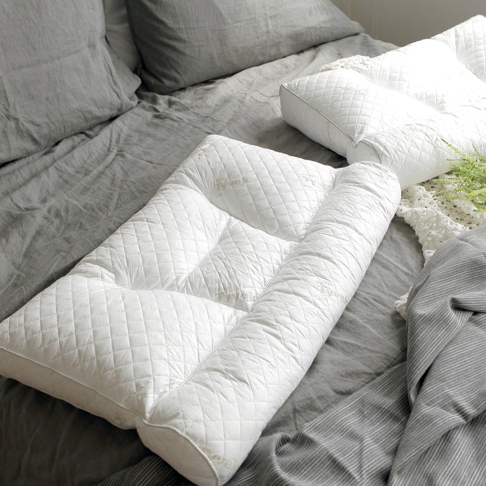 Milk Pillow Alpha | Waterproof Cervical Pillow | Latex Neck Support | 5-Zone Structure for Optimal Comfort | Best-Selling in Korea | Ergonomic Design | Relieves Neck and Spine Stress
